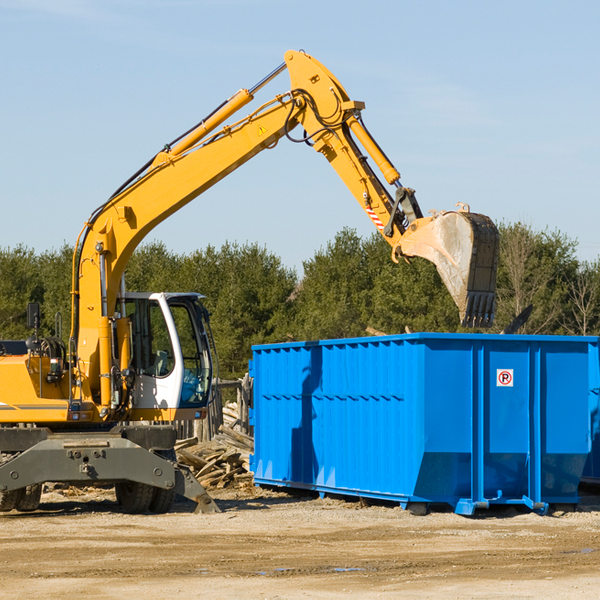 what size residential dumpster rentals are available in New Boston MI